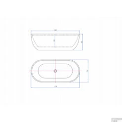 Vrijstaand Ligbad Luca Sanitair Primo Acryl 170x78x60 Cm Mat Wit (inclusief Afvoer En Sifon) -SEALSKIN Winkel 1037057 vrijstaand bad van acryl uit een stuk met overloop 170x78x60h incl afvoerset klikplug chroom sifon m tech 1