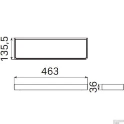 Planchet Haceka Aline Brushed 46x3,5 Cm Aluminium Geborsteld Zilver 5 Planchet Haceka Aline Brushed 46x3,5 Cm Aluminium Geborsteld Zilver -SEALSKIN Winkel 1208611 tech