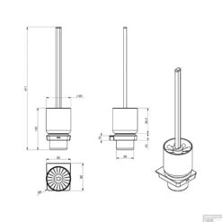 Toiletborstelhouder Sapho Zen Black Hangend 8.3x41.1 Cm Zwart / Melkglas 5 Toiletborstelhouder Sapho Zen Black Hangend 8.3x41.1 Cm Zwart / Melkglas -SEALSKIN Winkel 166497 toiletborstelhouder sapho zen black hangend 8.3x41.1 cm zwart melkglas 2