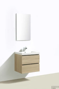 Badkamermeubelset Sanilux Trendline 80x47x50 Cm Light Wood