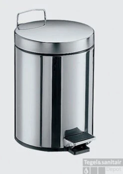 Emco System 2 Staande Afvalemmer 5 Liter Chroom