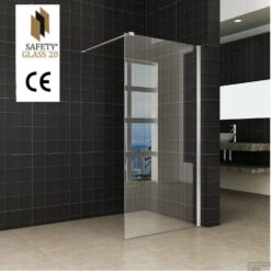Wiesbaden Safety Glass 2.0 Inloopdouche + Muurprofiel 800x2000 10mm NANO Glas -SEALSKIN Winkel 20.3755 3 1