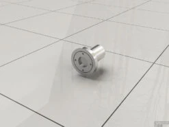 Plafond Stabilisatiestang Wiesbaden Rond 100cm Inkortbaar Chroom -SEALSKIN Winkel 20.3866 1