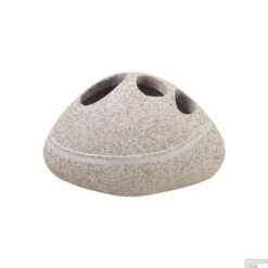 Tandenborstelhouder Sapho Little Rock Vrijstaand Polyresin Beige