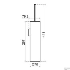 Accessoireset Qisani Flow Toiletruimte Geborsteld RVS 9 Accessoireset Qisani Flow Toiletruimte Geborsteld RVS -SEALSKIN Winkel 25631 01 m0340 080 qisani flow wandtoiletborstel met houder 6
