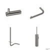 Accessoireset Qisani Flow Toiletruimte Geborsteld RVS