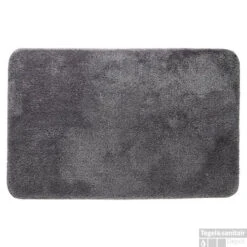 Badmat Sealskin Angora 100% Polyester 60x90x2 Cm Grijs