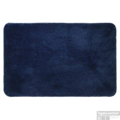 Badmat Sealskin Angora 100% Polyester 60x90x2 Cm Blauw