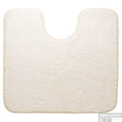 Toiletmat Sealskin Angora 100% Polyester 60x55x2 Cm Ivoor