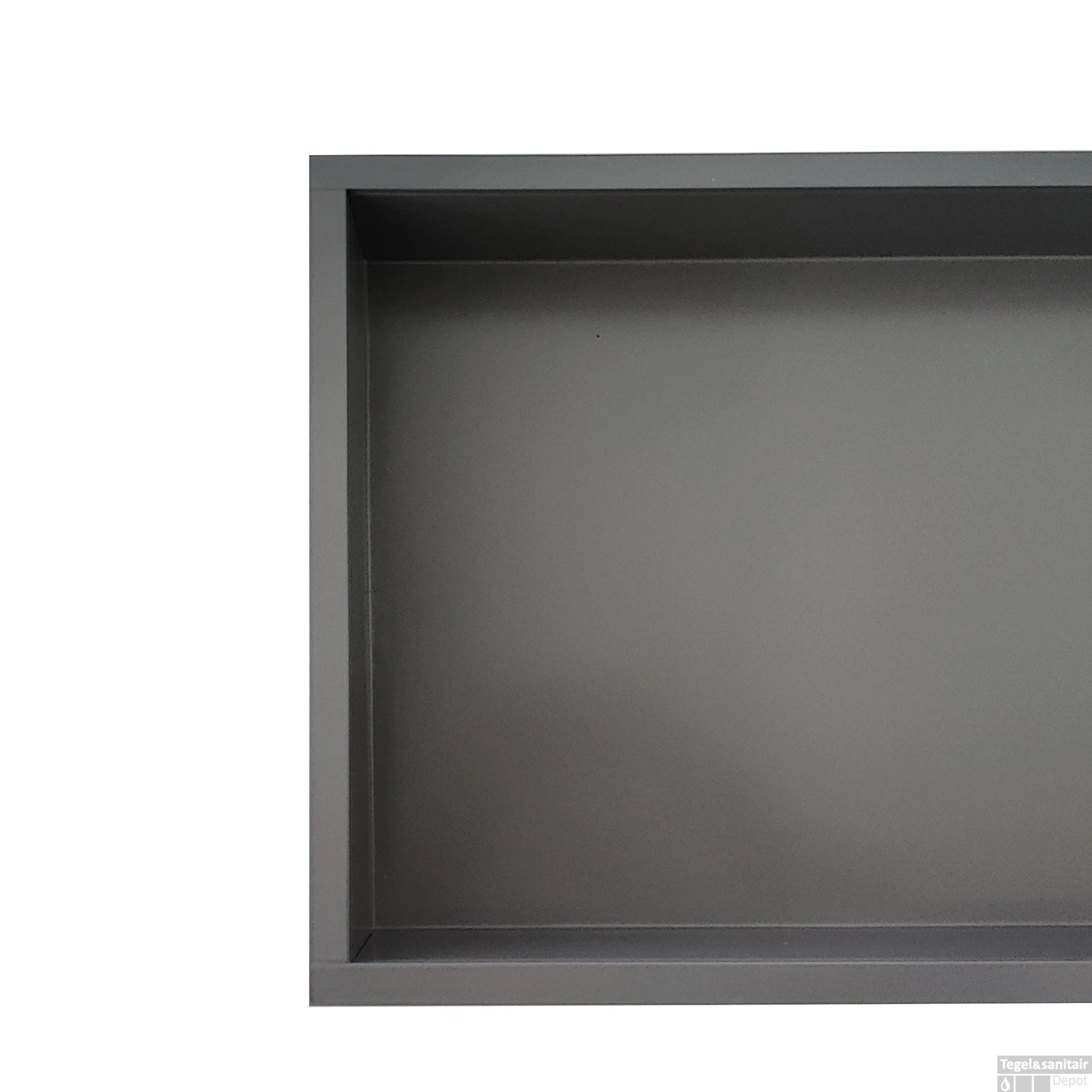 BWS Inbouwnis | 30x60x7cm | RVS Mat Grijs 2 BWS Inbouwnis | 30x60x7cm | RVS Mat Grijs - Afbeelding 2