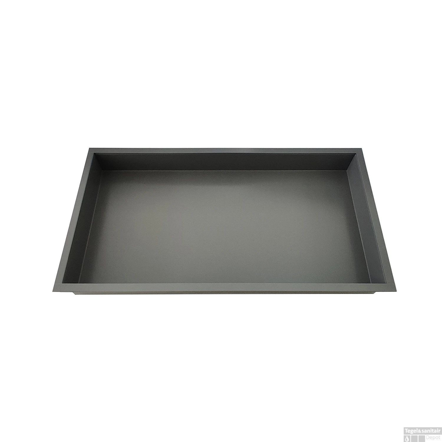 BWS Inbouwnis | 30x60x7cm | RVS Mat Grijs 1 BWS Inbouwnis | 30x60x7cm | RVS Mat Grijs