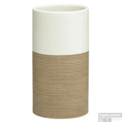 Tandenborstelbeker Sealskin Doppio 6,7 X 12,8 Cm Porselein Zand