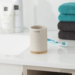 Tandenborstelbeker Sealskin Grace 10,2 X 7,2 Cm Polyresin Zand -SEALSKIN Winkel 361910465 sfeer 1