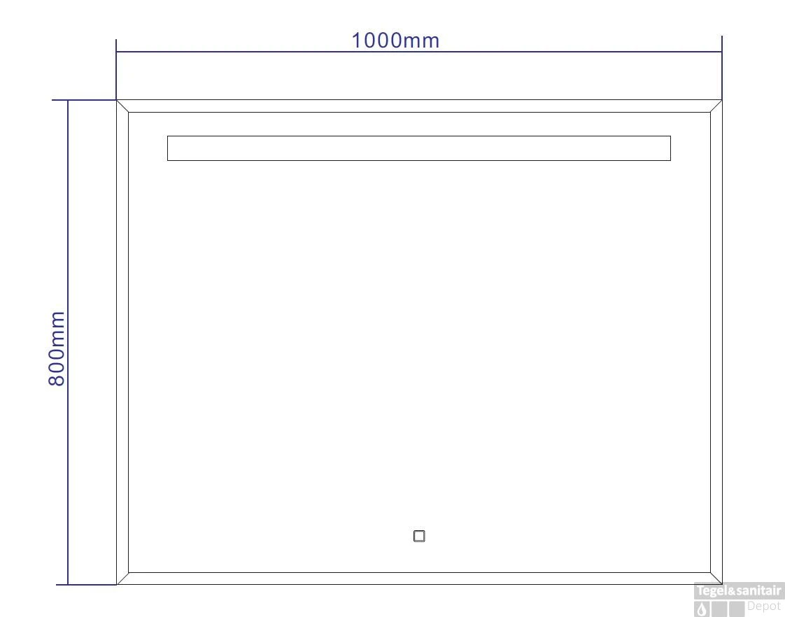 Spiegel Best Design Miracle LED Verlichting 100x80cm 2 Spiegel Best Design Miracle LED Verlichting 100x80cm - Afbeelding 2