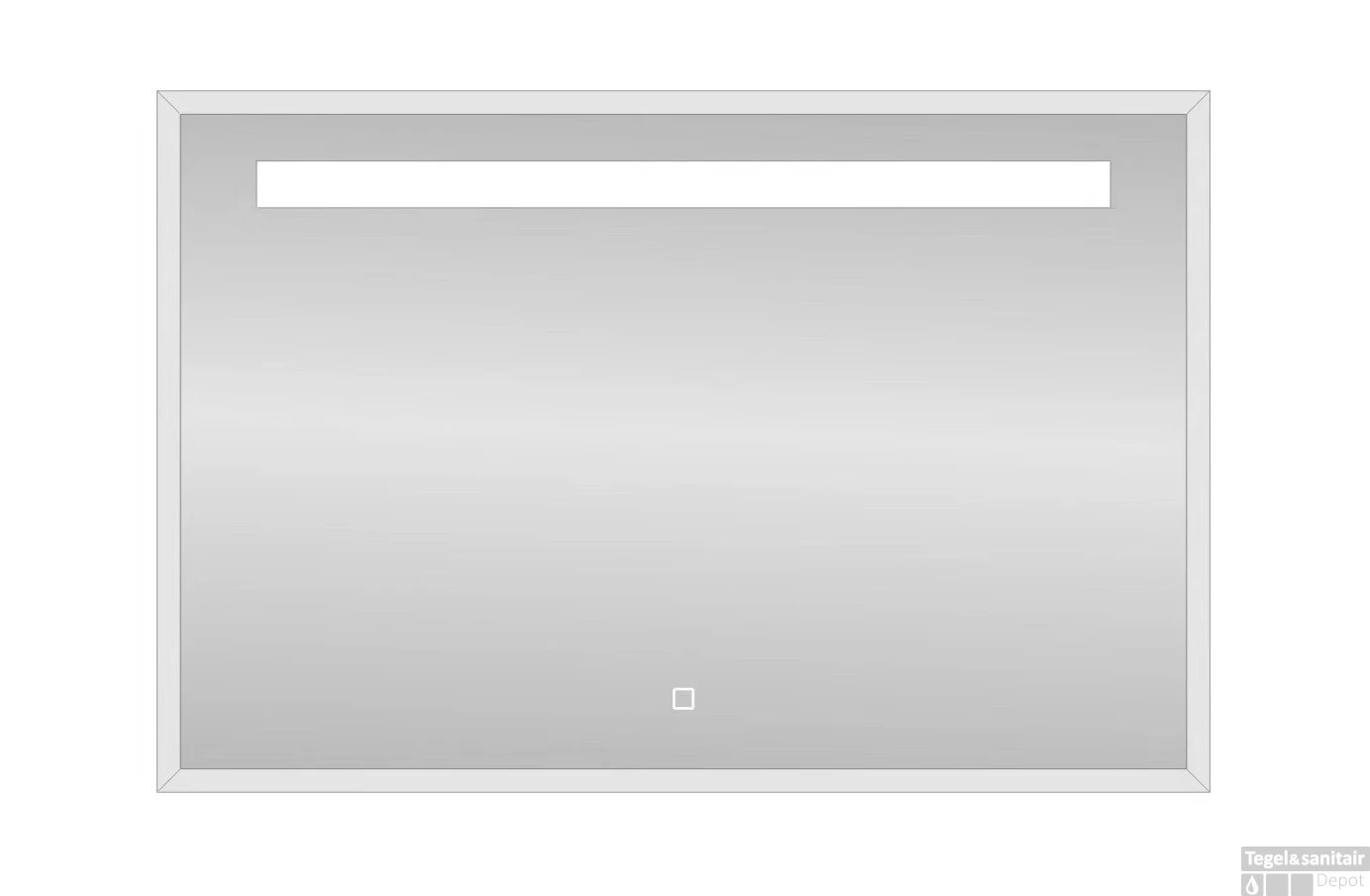 Spiegel Best Design Miracle LED Verlichting 100x80cm 1 Spiegel Best Design Miracle LED Verlichting 100x80cm