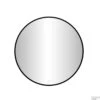 Badkamerspiegel Best Design Venetië Nero LED Verlichting 100x100 Cm Rond Mat Zwart