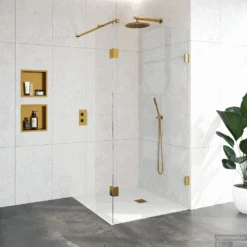 Inloopdouche Compleet Just Creating Profielloos 100/40 Cm Goud