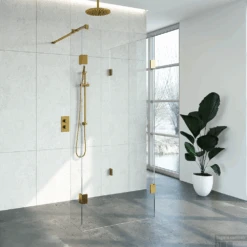 Inloopdouche Compleet Just Creating Profielloos 100x90/30 Cm Reversed Goud