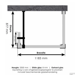 Inloopdouche Compleet Just Creating Profielloos 90x120/30 Cm Reversed Chroom -SEALSKIN Winkel 4jc5 90x120 30 t 1