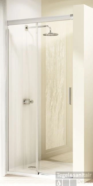Huppe Design Elegance Gtn Schuifdeur Rechts 140x190cm.met Vast Segment Matzilver-helder Glas 1 Huppe Design Elegance Gtn Schuifdeur Rechts 140x190cm.met Vast Segment Matzilver-helder Glas