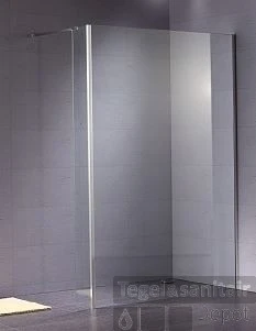 B&w-luxury Quattro Walk-in Douche 112.6x200 Cm. Chroom-helder Clean