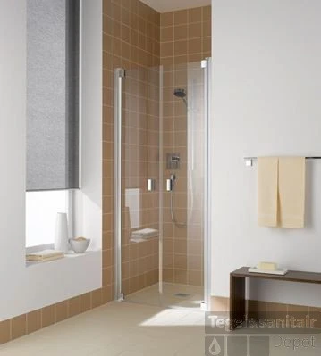 Kermi Raya Ptd Draaideur 2-dlg.100 X 200 Cm. Op Douchebak Zilver Glans-helder Clean 1 Kermi Raya Ptd Draaideur 2-dlg.100 X 200 Cm. Op Douchebak Zilver Glans-helder Clean