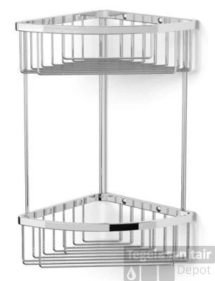 B&w-luxury Bold Spons-zeephouder Hoek Dubbel Chroom 1 B&w-luxury Bold Spons-zeephouder Hoek Dubbel Chroom