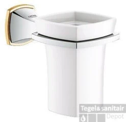 Grohe Grandera Glashouder Met Glas Chroom-goud