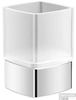 B&w-luxury Spicey Staande Glashouder Met Glas Chroom