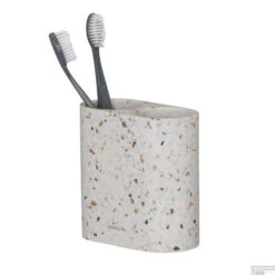 Tandenborstelhouder Dubbel Vrijstaand Sealskin Blend Terrazzo