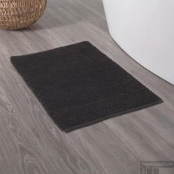 Badmat Sealskin Delhi 60x90 Cm Katoen Donkergrijs