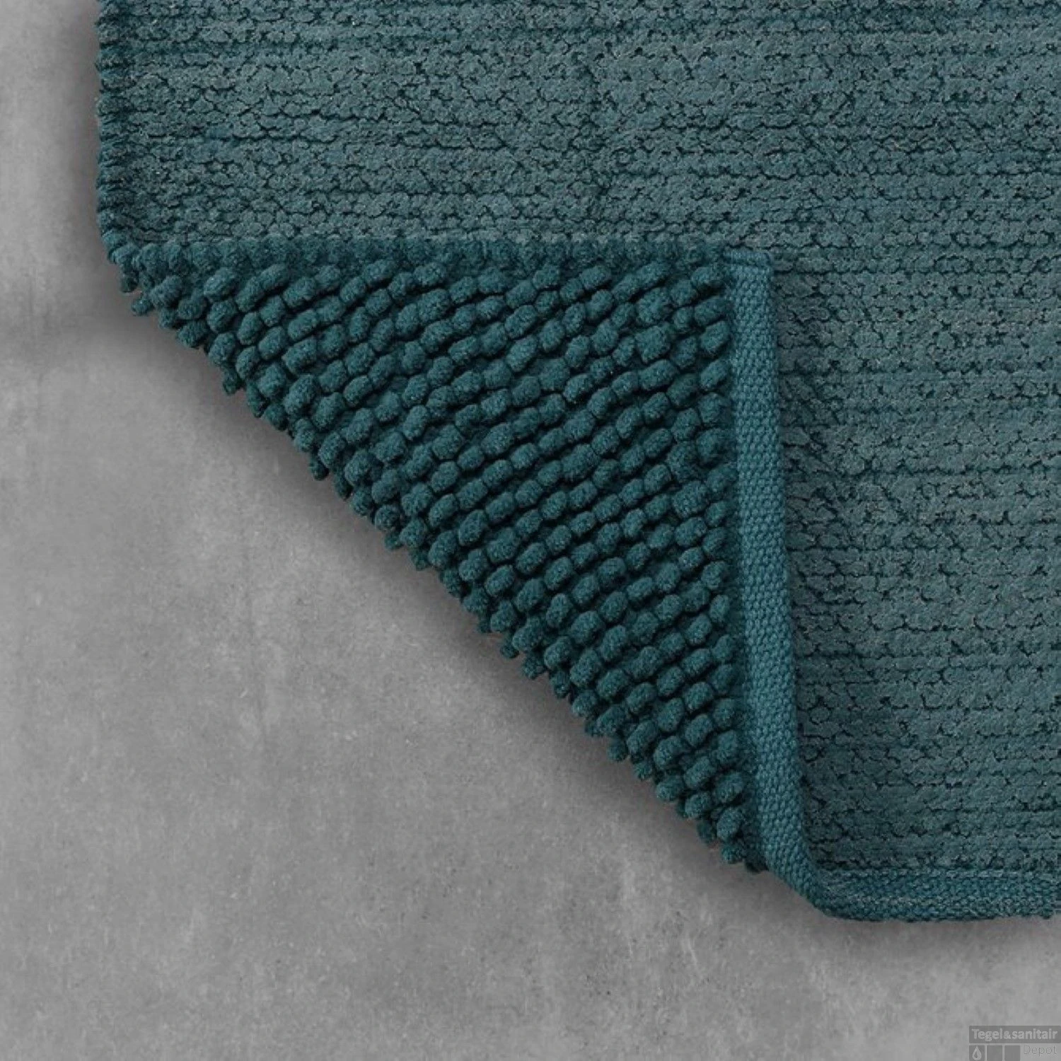 Badmat Sealskin Delhi 60x60 Cm Katoen Donkergroen 3 Badmat Sealskin Delhi 60x60 Cm Katoen Donkergroen - Afbeelding 3