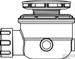 Wisa Douchebaksifon 90 Mm.