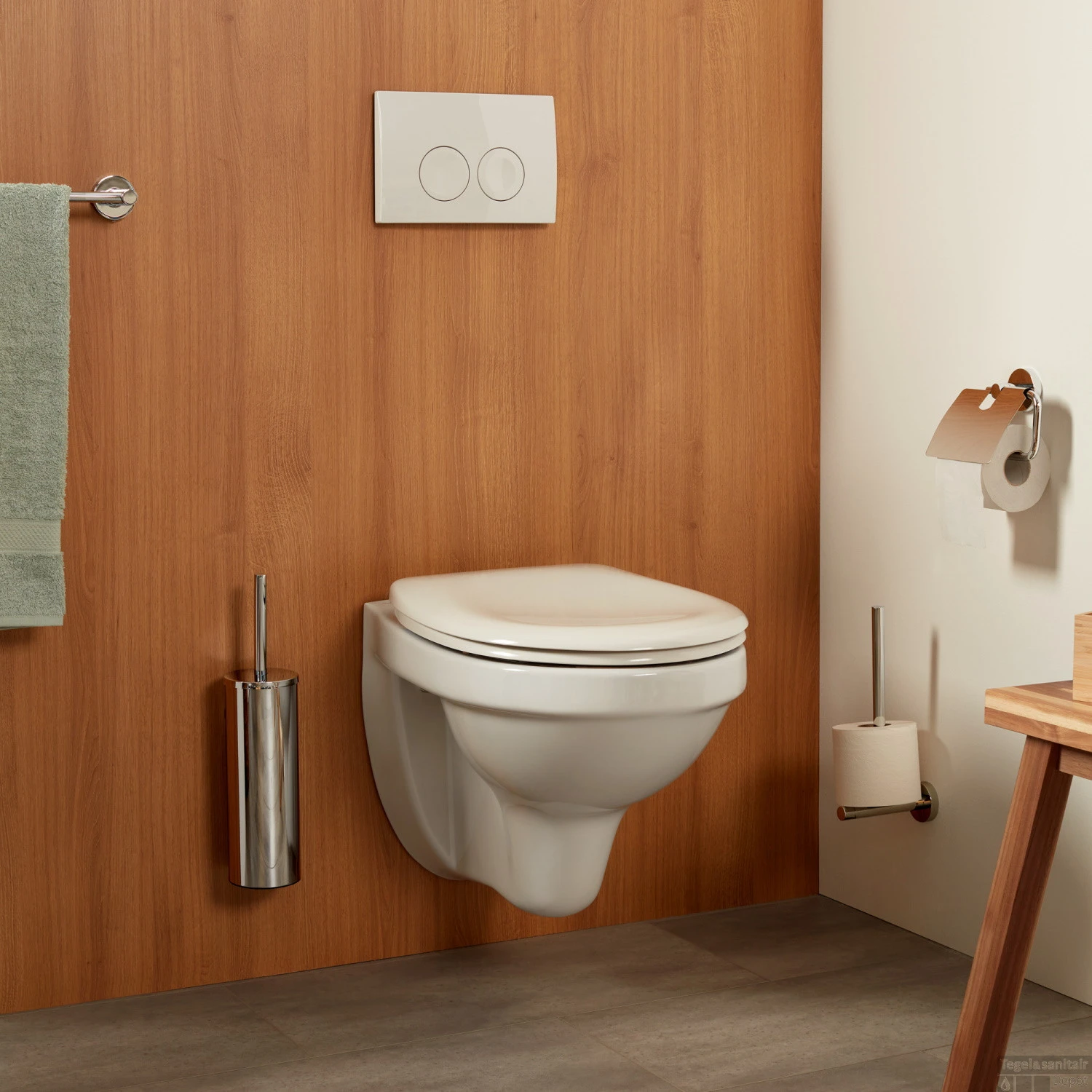 Closetrolhouder Haceka Kosmos Met Klep Chroom 2 Closetrolhouder Haceka Kosmos Met Klep Chroom - Afbeelding 2