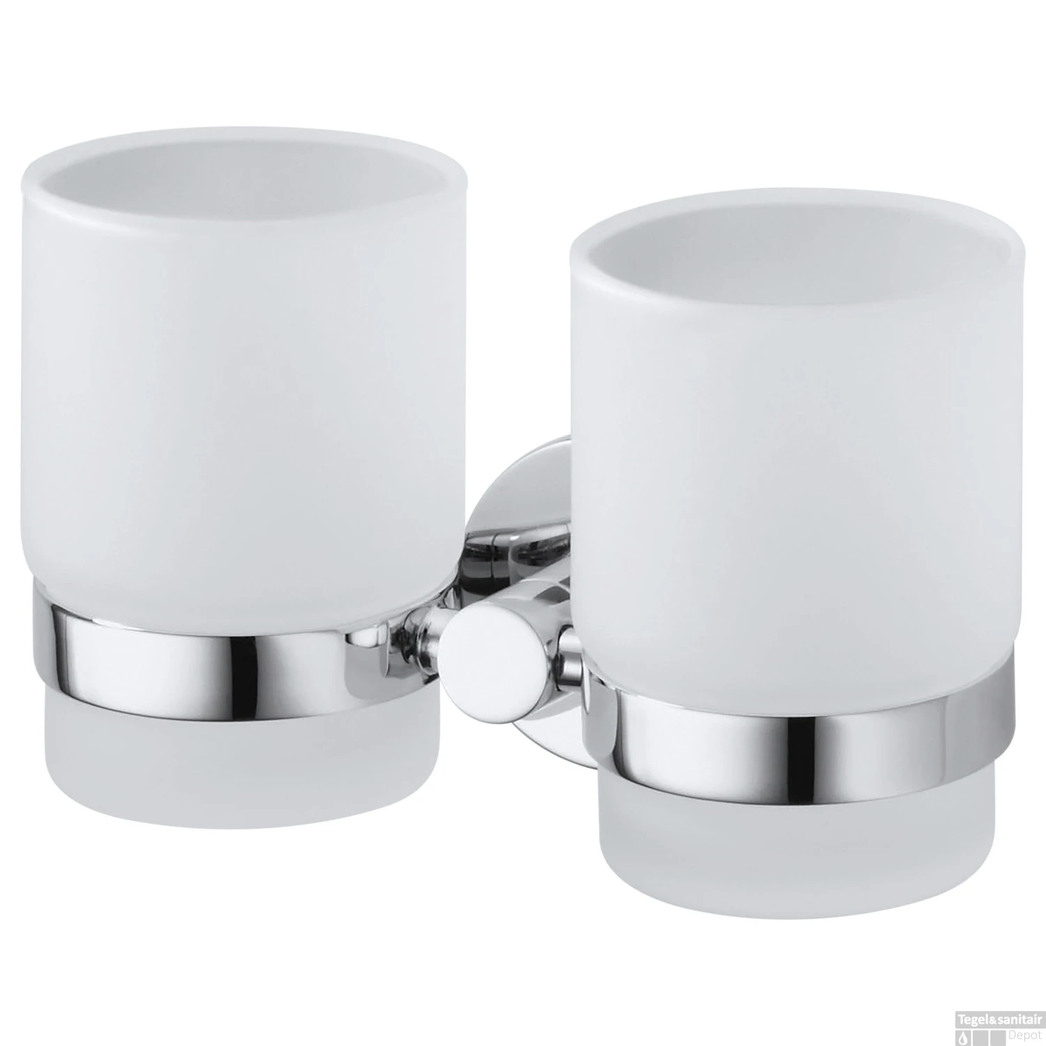 Dubbele Bekerhouder Haceka Kosmos Chroom 1 Dubbele Bekerhouder Haceka Kosmos Chroom