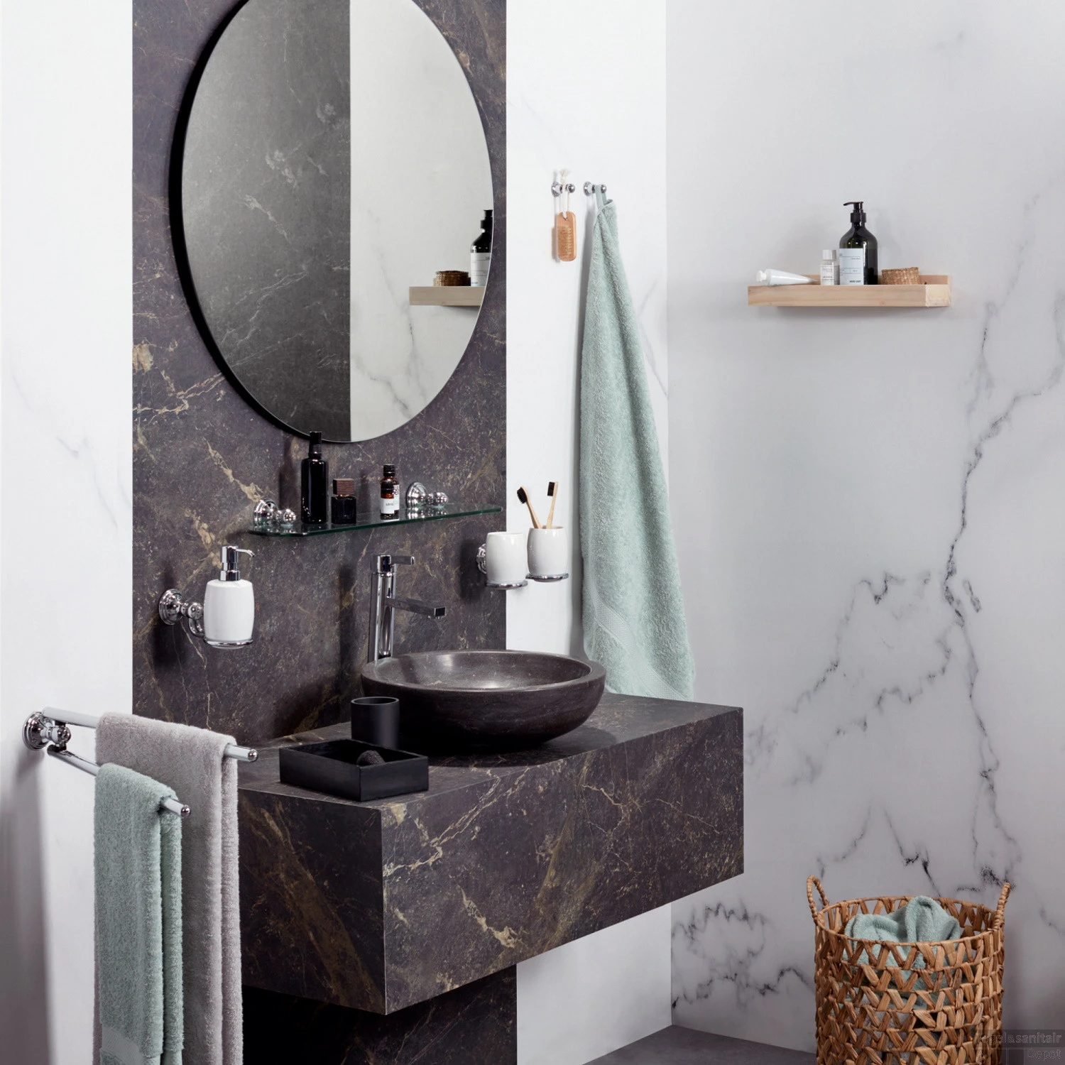 Planchet Haceka Allure 60x14 Cm Chroom 2 Planchet Haceka Allure 60x14 Cm Chroom - Afbeelding 2