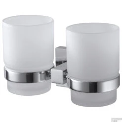 Glashouder Dubbel Haceka Mezzo Chroom