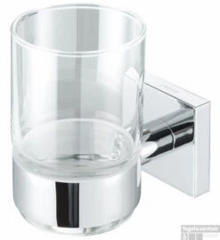 Geesa Nelio Glashouder Met Glas Chroom