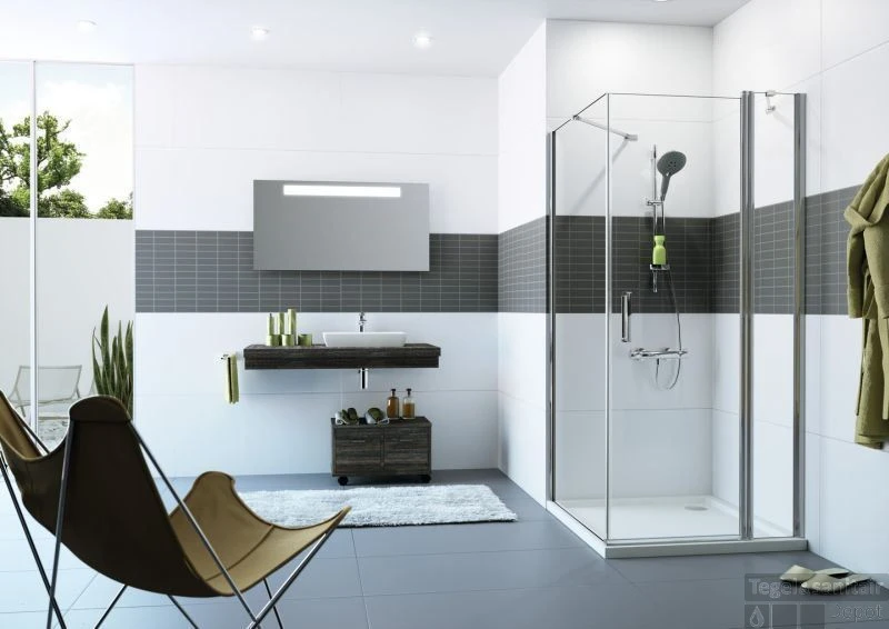 Huppe Classics 2 Draaideur 80 X 190 Cm. Met Segment Matzilver-antiplaque Glas 2 Huppe Classics 2 Draaideur 80 X 190 Cm. Met Segment Matzilver-antiplaque Glas - Afbeelding 2