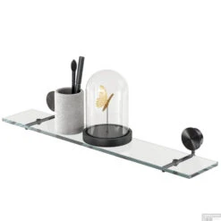 Planchet 60 Cm Geesa Opal Zwart Metaal Geborsteld