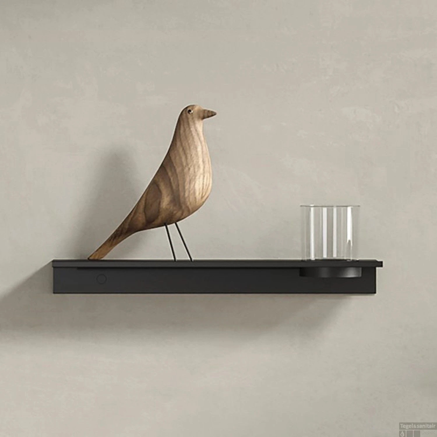 Planchet Met Glas Geesa Leev 40 Cm Zwart 3 Planchet Met Glas Geesa Leev 40 Cm Zwart - Afbeelding 3