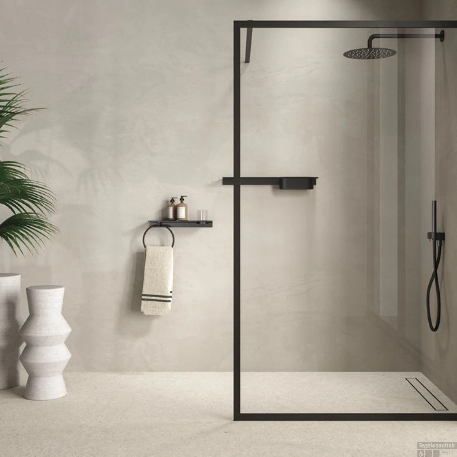 Planchet Met Glas Geesa Leev 40 Cm Zwart 6 Planchet Met Glas Geesa Leev 40 Cm Zwart - Afbeelding 6