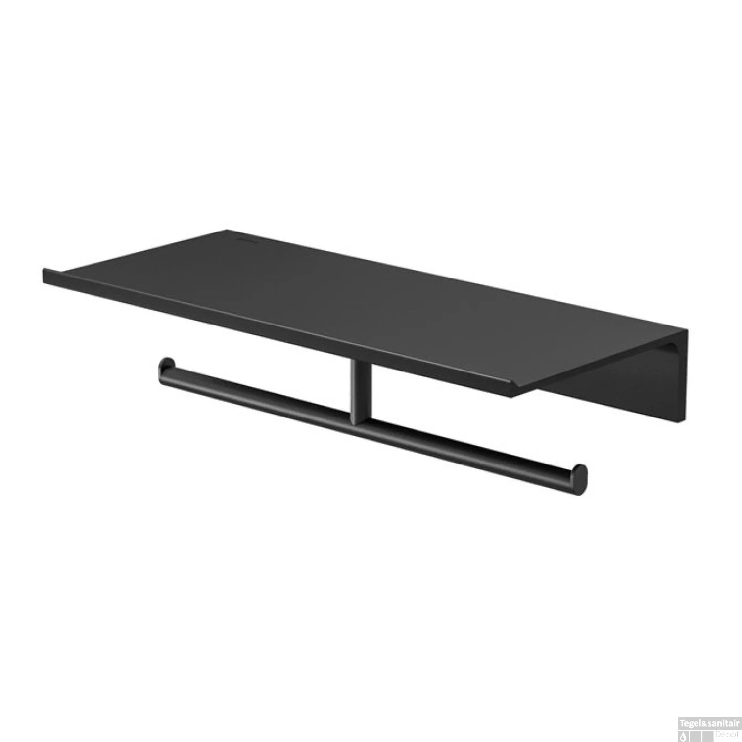 Planchet Met Dubbele Toiletrolhouder Zonder Klep Geesa Leev 28 Cm Zwart 2 Planchet Met Dubbele Toiletrolhouder Zonder Klep Geesa Leev 28 Cm Zwart - Afbeelding 2