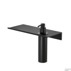 Planchet Met Zeepdispenser Geesa Leev 40 Cm 200 Ml Zwart