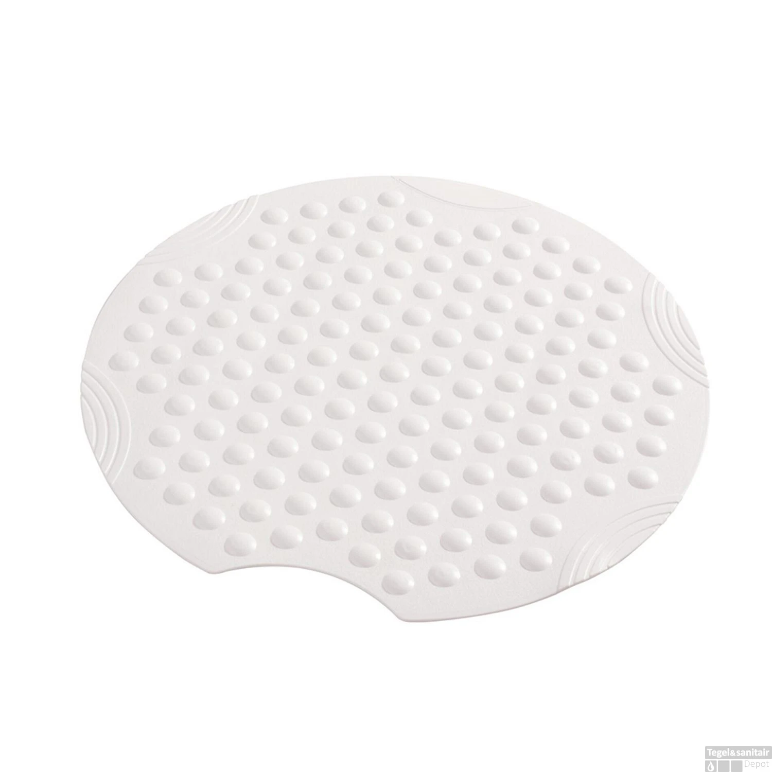 Antislip Douchemat Boss & Wessing Ludo 55 Cm Rond Wit 1 Antislip Douchemat Boss & Wessing Ludo 55 Cm Rond Wit