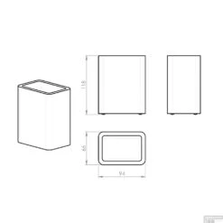 Tandenborstelhouder Sapho Aries Vrijstaand 11.8x9.4x6.6 Cm Polyresin Grijs -SEALSKIN Winkel ar9808 tandenborstelhouder sapho aries vrijstaand 11.8x9.4x6.6 cm polyresin grijs 2