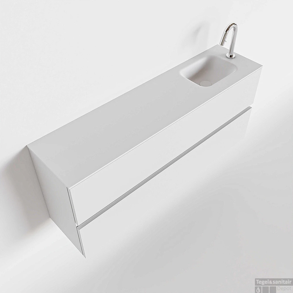 MONDIAZ ADA 120cm Toiletmeubel Talc. LEX Wastafel Talc Rechts 1 Kraangat 1 MONDIAZ ADA 120cm Toiletmeubel Talc. LEX Wastafel Talc Rechts 1 Kraangat