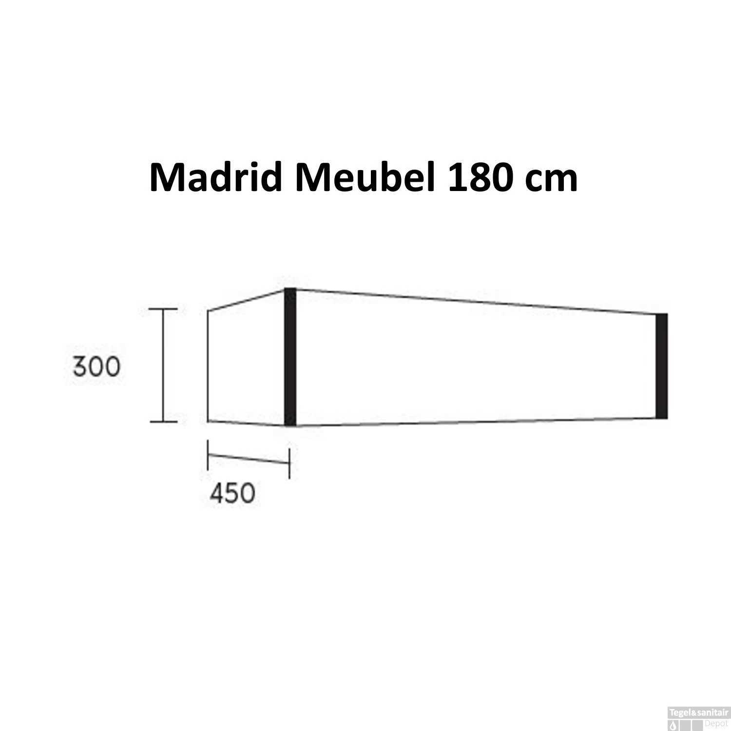 Badkamermeubel BWS Madrid Antraciet 180 Cm Met Topblad En Keramische Waskom Dubbel (2 Lades, 0 Kraangaten) 5 Badkamermeubel BWS Madrid Antraciet 180 Cm Met Topblad En Keramische Waskom Dubbel (2 Lades, 0 Kraangaten) - Afbeelding 5
