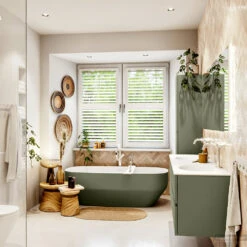 MONDIAZ VICA 160cm Badmeubel Onderkast Army 4 Lades. Wastafel Moon Dubbel 2 Kraangaten, Kleur Talc Met Spiegel LED. -SEALSKIN Winkel badkamermeubel vica army moon talc set3 0080