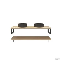 Badkamermeubelset BWS Eiken Massief Hout Bovenblad Zonder Boomschors 180 Cm Olie Natuur -SEALSKIN Winkel badkamermeubelset bws eiken massief hout bovenblad zonder boomschors 180 cm olie natuur shop